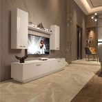 Decoraktiv EKO 5DB Slm Std Parlak Beyaz Tv Ünitesi