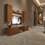Decoraktiv Eko 7 MDF DVD Naturel Ceviz Tv Ünitesi