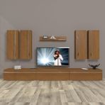 Decoraktiv Eko 8D MDF Naturel Ceviz Tv Ünitesi