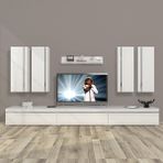 Decoraktiv Eko 8D Mdf Parlak Beyaz Tv Sehpa Ünitesi