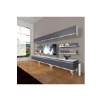Decoraktiv Eko 8Y MDF Retro Siyah Beyaz Tv Ünitesi