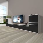 Decoraktiv Eko 9200T Mdf Beyaz Siyah Tv Sehpa Ünitesi
