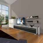 Decoraktiv EKO On MDF STD Beyaz Siyah TV Sehpa Ünitesi