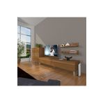 Decoraktiv Eko On MDF STD Naturel Ceviz Krom Ayaklı TV Ünitesi