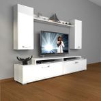 Decoraktiv Ekoflex 7 Slm Parlak Beyaz Tv Sehpa Ünitesi