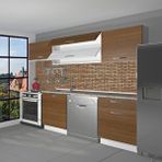 Decoraktiv Elite 220 Naturel Ceviz Hazır Mutfak Dolabı