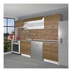 Decoraktiv Elite 220 Naturel Pera Hazır Mutfak Dolabı