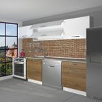 Decoraktiv Elite 220 Pera Beyaz Hazır Mutfak Dolabı