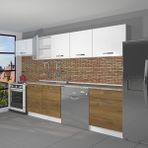 Decoraktiv Elite 280 Pera Beyaz Hazır Mutfak Dolabı