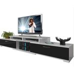 Decoraktiv Flex 5D130 SLM Beyaz Siyah Tv Ünitesi