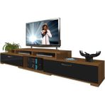 Decoraktiv Flex 5D130 SLM Ceviz Siyah Tv Ünitesi