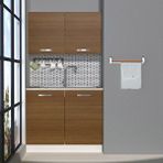 Decoraktiv Mini 100 Mdf Hazır Mutfak Dolabı Naturel Ceviz