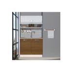 Decoraktiv Mini 100y Mdf Hazır Mutfak Dolabı Ceviz Beyaz