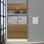 Decoraktiv Mini 100y Mdf Hazır Mutfak Dolabı Naturel Pera