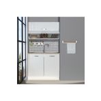 Decoraktiv Mini 100y Mdf Hazır Mutfak Dolabı Parlak Beyaz
