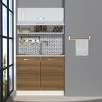 Decoraktiv Mini 100y Mdf Hazır Mutfak Dolabı Pera Beyaz