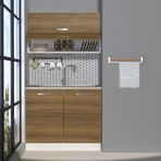 Decoraktiv Mini 100Y MDF Hazır Mutfak Dolabı - Tezgah Dahil - Naturel Pera