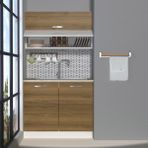Decoraktiv Mini 100YT MDF Hazır Mutfak Dolabı - Tezgah Dahil - Naturel Pera