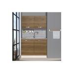 Decoraktiv Mini 120 Mdf Hazır Mutfak Dolabı Naturel Pera