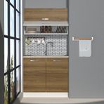 Decoraktiv Mini 90t Mdf Hazır Mutfak Dolabı Naturel Pera