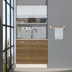 Decoraktiv Mini 90Y MDF Hazır Mutfak Dolabı - Tezgah Dahil - Pera - Beyaz
