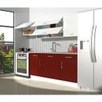 Decoraktiv Prestij 220 Mdf Hazır Mutfak Dolabı Bordo Beyaz