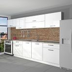 Decoraktiv Prestij 280 Mdf Hazır Mutfak Dolabı Parlak Beyaz