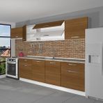 Decoraktiv Prestij 280 MDF Hazır Mutfak Dolabı - Tezgah Dahil - Naturel Ceviz
