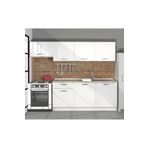 Decoraktiv Smart 240 Mdf Hazır Mutfak Dolabı Parlak Beyaz