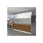 Decoraktiv Smart 280 Mdf Hazır Mutfak Dolabı Ceviz Beyaz