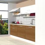 Decoraktiv Style 160 Mdf Hazır Mutfak Dolabı Ceviz Beyaz