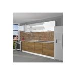 Decoraktiv Style 160 MDF Hazır Mutfak Dolabı - Tezgah Dahil - Naturel Pera