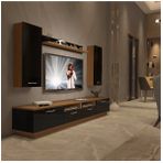 Decoraktiv Trendstyle 5220d Slm Ceviz Siyah Tv Ünitesi