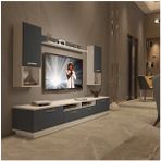 Decoraktiv Trendstyle 5220da Mdf Beyaz Antrasit Tv Ünitesi