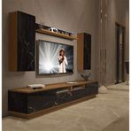 Decoraktiv Trendstyle 5220ds Ceviz Siyah Mdf Tv Ünitesi Tv Sehpası