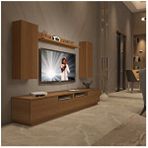 Decoraktiv Trendstyle 5220ds Naturel Ceviz Slm Tv Ünitesi Tv Sehpası