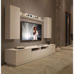 Decoraktiv Trendstyle 5220ds Parlak Beyaz Mdf Tv Ünitesi Tv Sehpası
