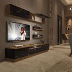 Decoraktiv Trendstyle 5220s Pera Siyah Mdf Tv Ünitesi Tv Sehpası