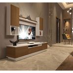 Decoraktiv Trendstyle 5das Beyaz Ceviz Slm Tv Ünitesi Tv Sehpası
