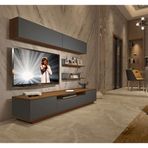 Decoraktiv Trendstyle 5s Ceviz Antrasit Mdf Tv Ünitesi Tv Sehpası