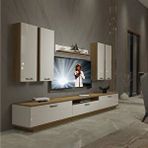 Decoraktiv Trendstyle 8d Pera Beyaz Mdf Tv Ünitesi Tv Sehpası