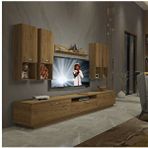 Decoraktiv Trendstyle 8da Naturel Pera Mdf Tv Ünitesi Tv Sehpası