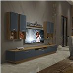 Decoraktiv Trendstyle 8da Pera Antrasit Mdf Tv Ünitesi Tv Sehpası