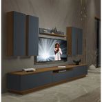 Decoraktiv Trendstyle 8ds Ceviz Antrasit Mdf Tv Ünitesi Tv Sehpası