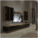 Decoraktiv Trendstyle 8ds Pera Siyah Mdf Tv Ünitesi Tv Sehpası