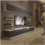 Decoraktiv Trendstyle 8y Mdf Beyaz Antrasit Tv Ünitesi