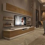 Decoraktiv Trendstyle 8ys Mdf Pera Beyaz Tv Ünitesi