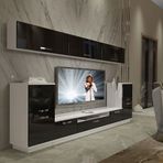 Decoraktiv Trendstyle 9 Slm Beyaz Siyah Tv Ünitesi