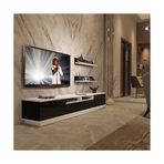 Decoraktiv Trendstyle Beyaz Siyah 220rs Slm Tv Ünitesi Tv Sehpası