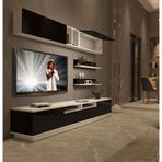 Decoraktiv Trendstyle Beyaz Siyah 5d Slm Tv Ünitesi Tv Sehpası